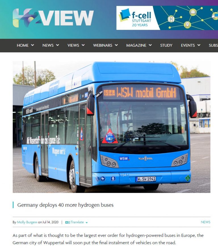 Hydrogen Bus Wuppertal