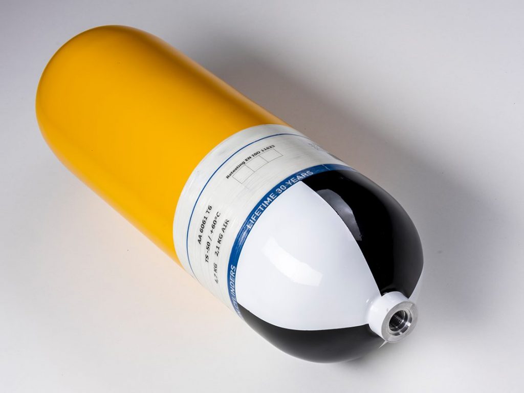 SCBA cylinder for fire and rescue